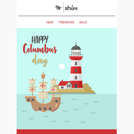 Columbus Day Fresh Bright Eye Catching Marketing